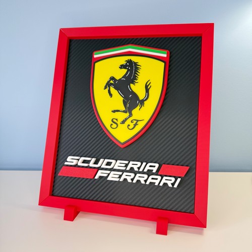 Framed ferrari scuderia badge - framed,