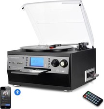 Vinyl record player with - vinyl,