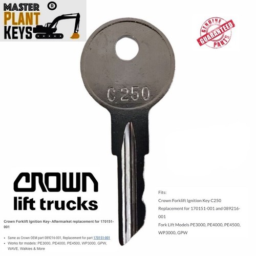Crown forklift ignition - ignition, master