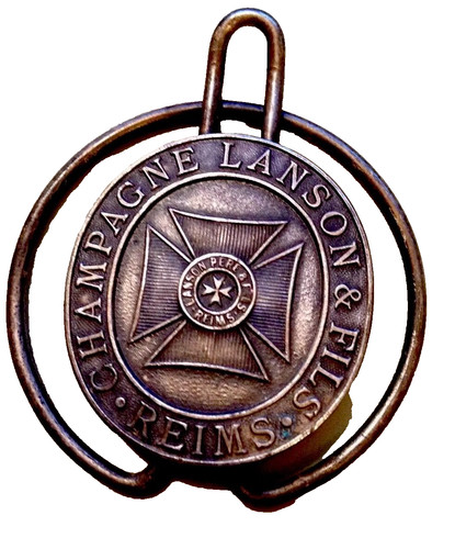 Lanson champagne money clip - money,