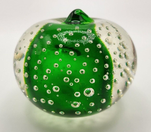 Paperweight clear apple with - paperweight,