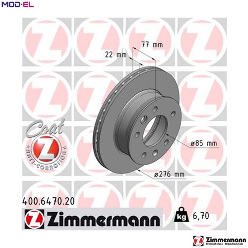 Brake disc 400 - brake, 400.6470.20