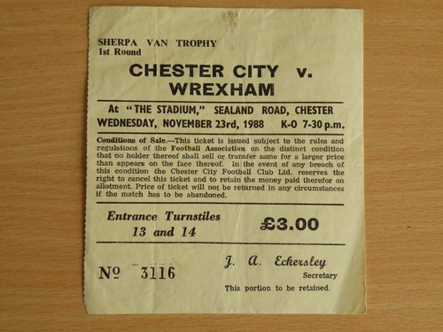 Rare wrexham chester - rare, v