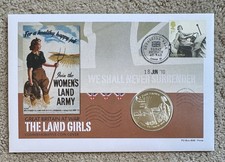 2010 Gibraltar Crown In First Day Cover. One UK Stamp. The Land Girls.