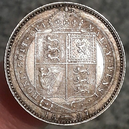 1887 victoria shilling good - 1887,