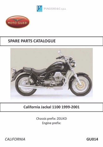 Moto guzzi parts - manual, book