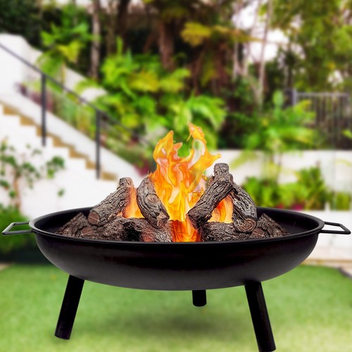 Round fire pit folding - pit,