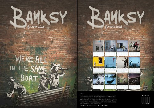 Banksy 2026 calendar - calendar, a3