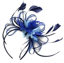 Navy Blue, Royal Blue and Light Blue Fascinator Headband UK Wedding Ascot Races