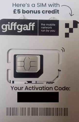 Giffgaff sim card - sim,
