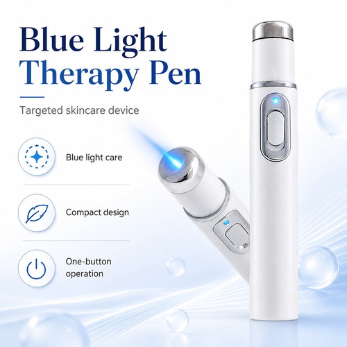 Blue light therapy pen led - blue,