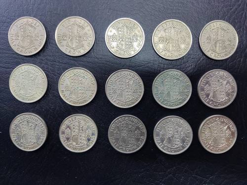 Half crown coin king george - half-crown,