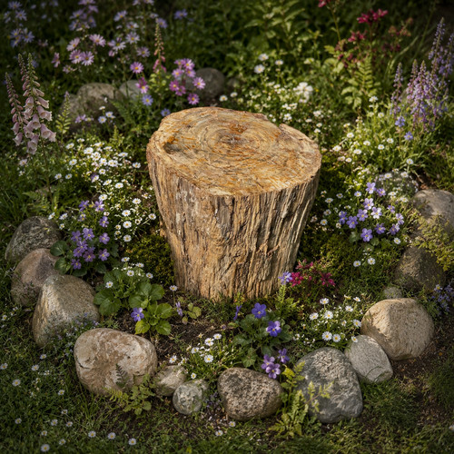 Natural petrified fossil - fossil, wood