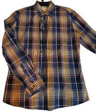 mens checked shirt medium long
