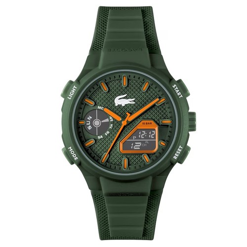 Lacoste men green silicone - lacoste,