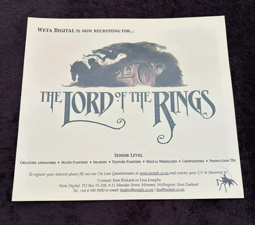 The lord rings weta - of,