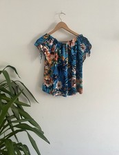 NWOT Super Cute Primark Off The Shoulder Floral Top 4 Bardot Gypsy Style