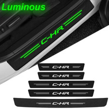 CHR C-HR door sill car sticker scuff protector anti plate carbon fiber scratch