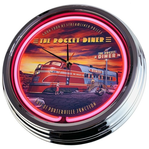 0352 wall clock the rocket - wall,