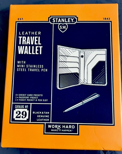 Stanley tools black leather - stanley,
