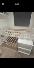 White Mid Sleeper Bed 