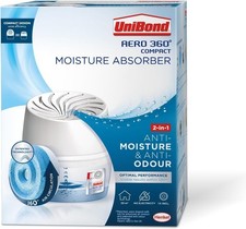 UniBond AERO 360 Compact Moisture Absorber Dehumidifier w/ Refill Tab, 450g