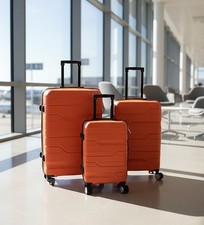 3 pcs luggage set, durable ABS