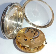 1837 Adey B. Savory London Silver Dress VERGE Antique Pocket Watch running