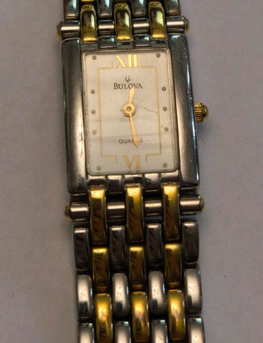 Vintage bulova two tone quartz - bulova,