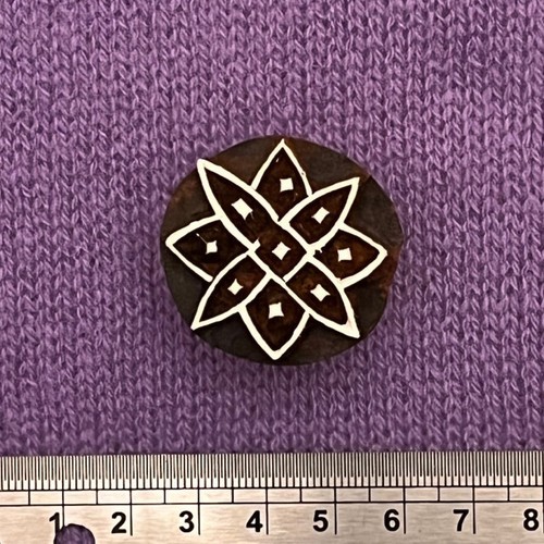 Indian wood block stamp - wood,
