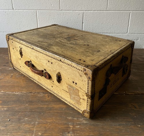 Vintage steamer trunk - steamer,