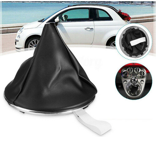 Leather car gear stick - car,