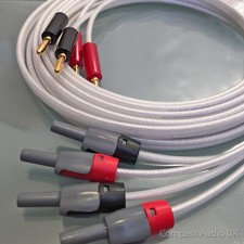 QED Silver Anniversary XT Speaker Cable 4mm Banana & Deltron BFA Plugs SINGLE