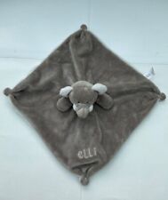 Elli and Raff Elephant Comforter Blankie Soother Blanket B&M Grey & Cream