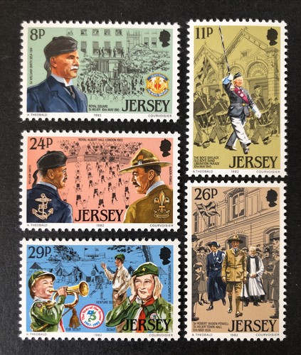 Jersey 1982 mnh scouts - jersey, boys
