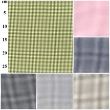 100% cotton Yarn Dyed 144cm EXTRA WIDE  3mm tiny  gingham check craft fabric