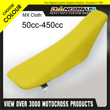 mx seat cover MX cloth Yellow Textured CR RM YZ KX KTM Husky Fantic TM etc