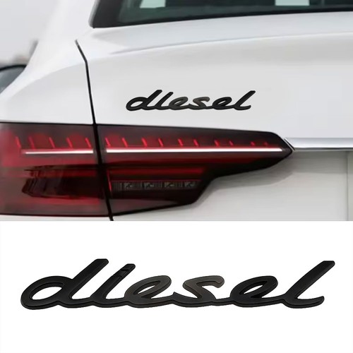Metal diesel logo sticker - metal,