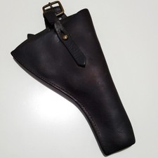 WW1 1914 - SCOTS GUARDS - OPEN TOP BRITISH ARMY LEATHER HOLSTER - 14 PATTERN