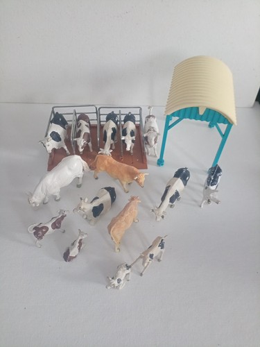 Britains cows barn and - britains,