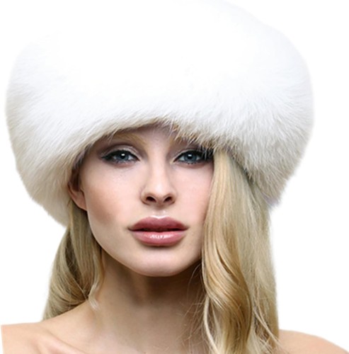 Women faux fur - faux, hat