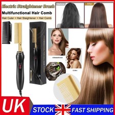 Hair Hot Comb Straightener Professional Press Comb Electric Hot Comb Portable UK