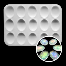 MATTE Oval Pendant Cabochon Silicone Mold AU