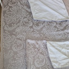 Bedeck single duvet cover grey jacquard