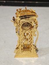 Danbury Mint GRANDFATHER CLOCK Ornament CHRISTMAS 23kt Gold Plate Holiday 1997