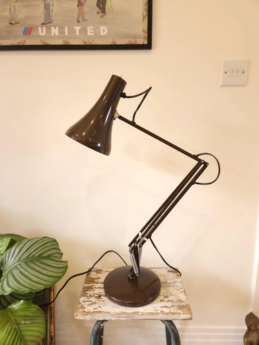 Vintage brown anglepoise lamp - brown,