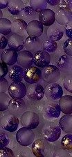 100 X Purple/Gold Opaque Round