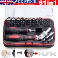 61PCS Screwdriver Bit & Socket