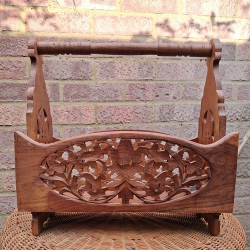 Wooden magazine rack - wooden,