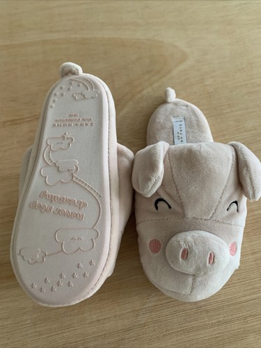 Girls pink pig - pig, slippers